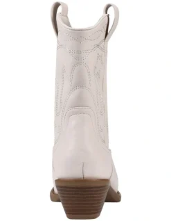 Howdy Cowboy Boots In Bone -Dune London Shoes Shop 980559190 3 720x928