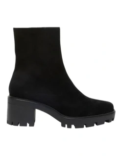Zack Lether Suede Boots In Black
