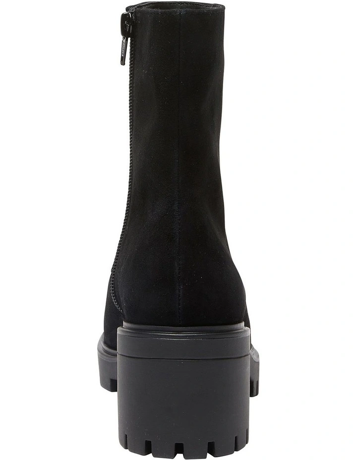 Zack Lether Suede Boots In Black 5 Zack Lether Suede Boots In Black - Image 5