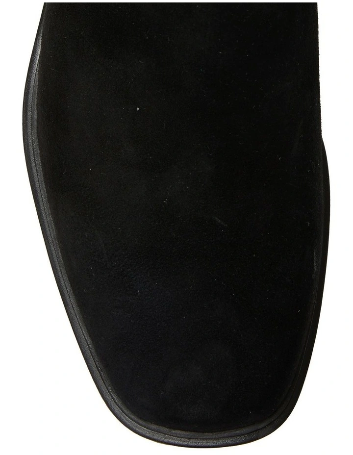 Zack Lether Suede Boots In Black 7 Zack Lether Suede Boots In Black - Image 7