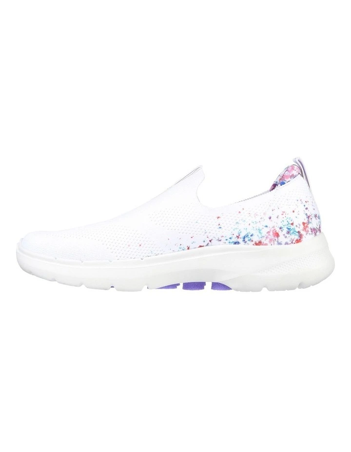 Skechers Gowalk 6 Floral Sunrise In White 3 Skechers Gowalk 6 Floral Sunrise In White - Image 3