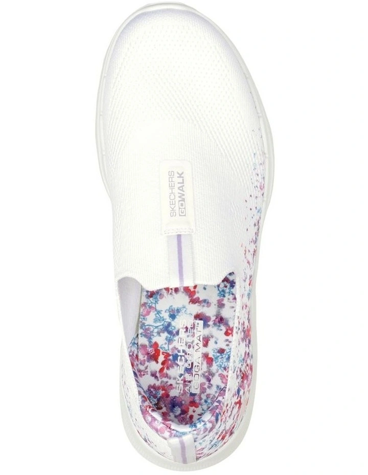 Skechers Gowalk 6 Floral Sunrise In White 4 Skechers Gowalk 6 Floral Sunrise In White - Image 4