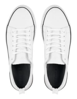 Royale Leather Sneakers In White -Dune London Shoes Shop 981774280 4 720x928