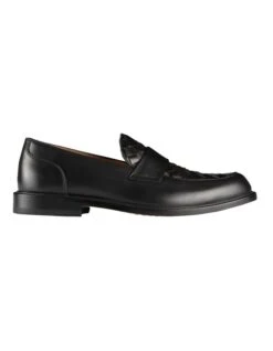 Freeman Leather Loafers In Black