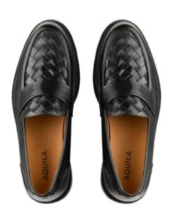 Freeman Leather Loafers In Black -Dune London Shoes Shop 981774460 4 720x928