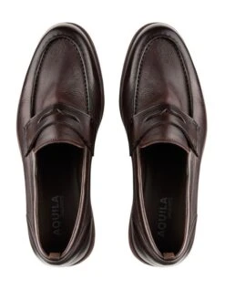 Gerardo Leather Loafers In Brown -Dune London Shoes Shop 981774640 3 720x928