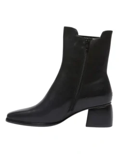 Pedro Boots In Black Leather -Dune London Shoes Shop 982927900 3 720x928