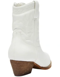 Texas Western Boots In White -Dune London Shoes Shop 983981350 4 720x928