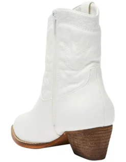Texas Western Boots In White -Dune London Shoes Shop 983981350 6 720x928