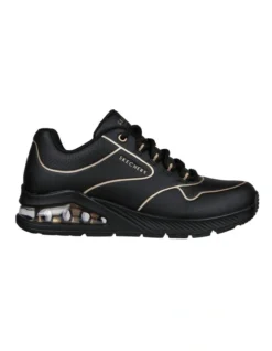 Skechers Uno 2 Golden Trim Sneaker In Black