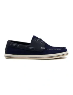 Dune London Burnner Shoes In Navy