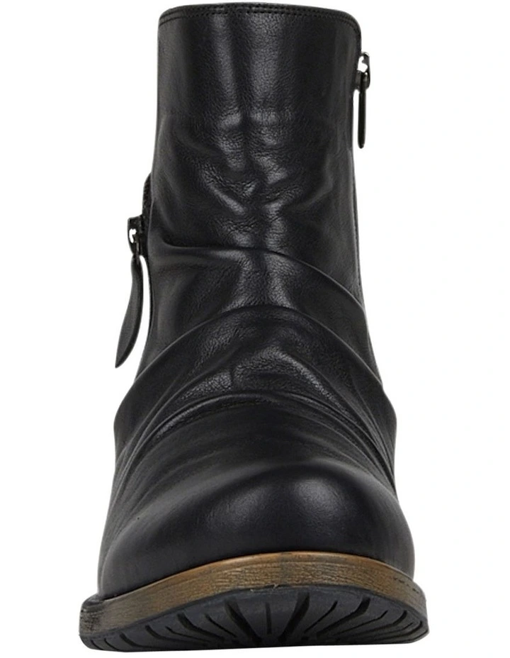 Janine Leather Boot In Black 3 Janine Leather Boot In Black - Image 3