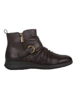 Frier Leather Boot In Dark Brown