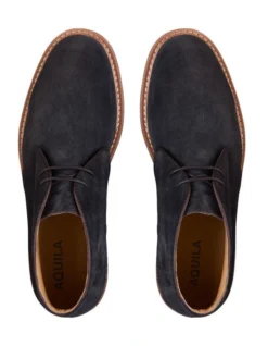 Declan Suede Chukka Boots In Navy -Dune London Shoes Shop 991655110 3 720x928