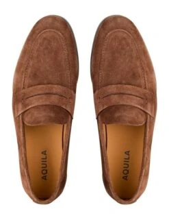 Garcia Suede Loafers In Brown -Dune London Shoes Shop 991669330 3 720x928